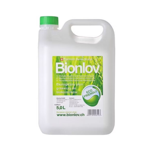 Biopaliwo ekologiczne do biokominków Bionlov 5l
