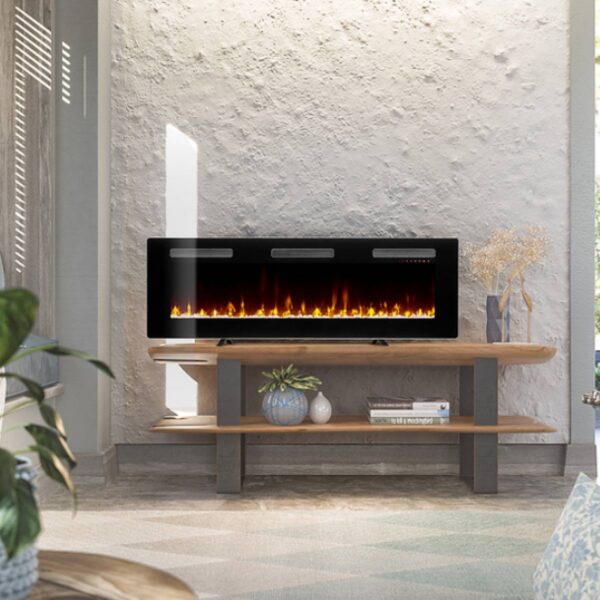 Sierra 60″ – nowoczesny kominek liniowy z efektem Multi-flame i aplikacją Tuya Smart